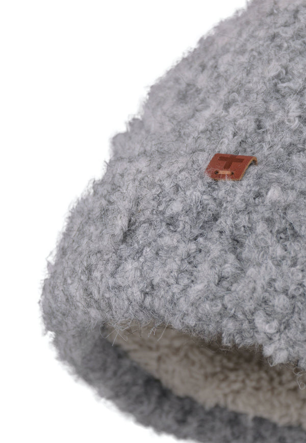 Bickley Mitchell Boucle Wool Blend Teddy Lined Beanie