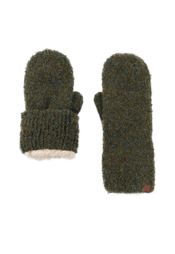 bickley mitchell Boucle Wool Blend Teddy Lined Mittens