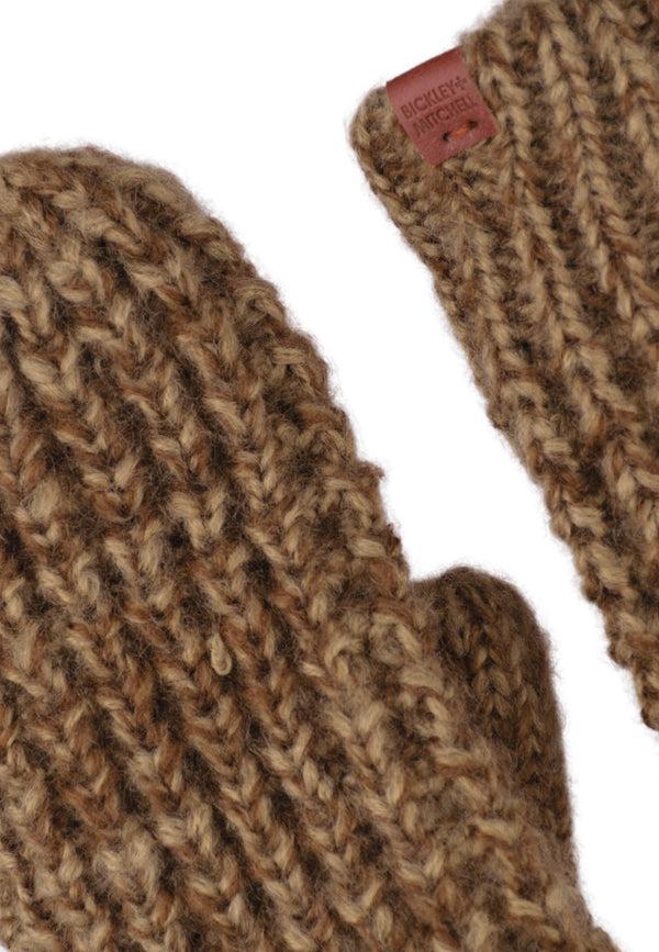 Bickley Mitchell Chunky Waffle Knit Fleece Lined Mittens