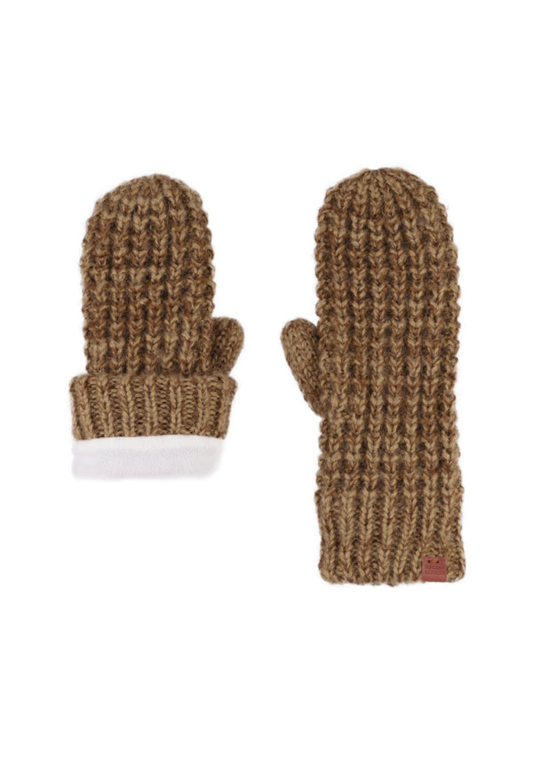 Bickley Mitchell Chunky Waffle Knit Fleece Lined Mittens