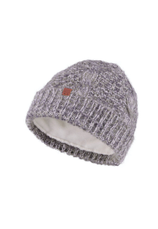 bickley mitchell Short Soft Cable Fleece Lined Beanie
