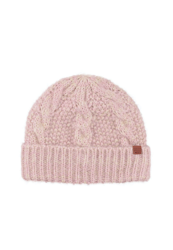 Bickley Mitchell Short Soft Cable Fleece Lined Beanie