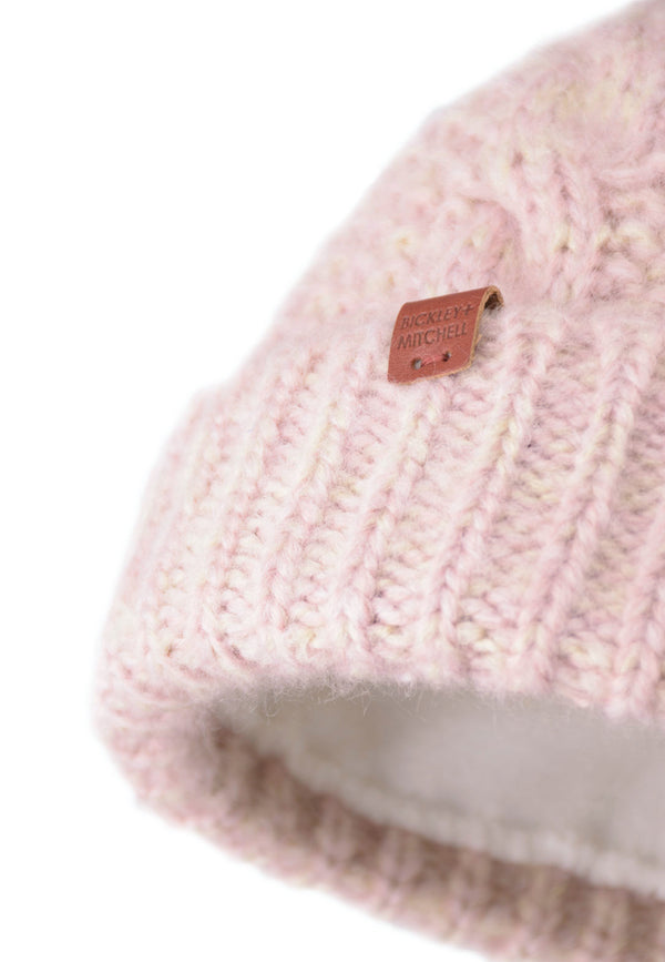 Bickley Mitchell Short Soft Cable Fleece Lined Beanie