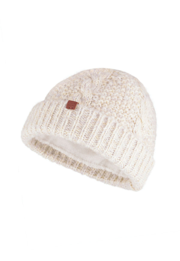 bickley mitchell Short Soft Cable Fleece Lined Beanie