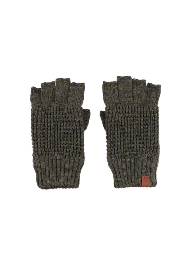 Bickley Mitchell Wool Waffle Teddy Fingerless Gloves