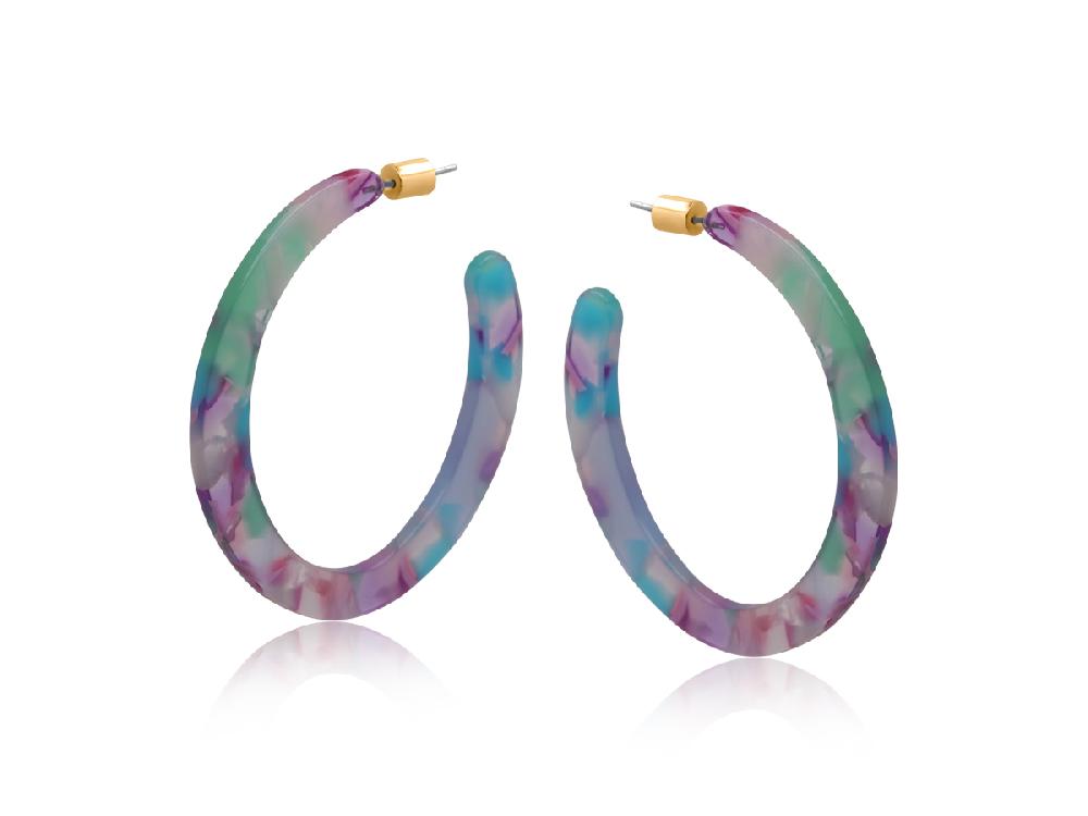 Big Metal London Austin Resin Statement Earrings 3746