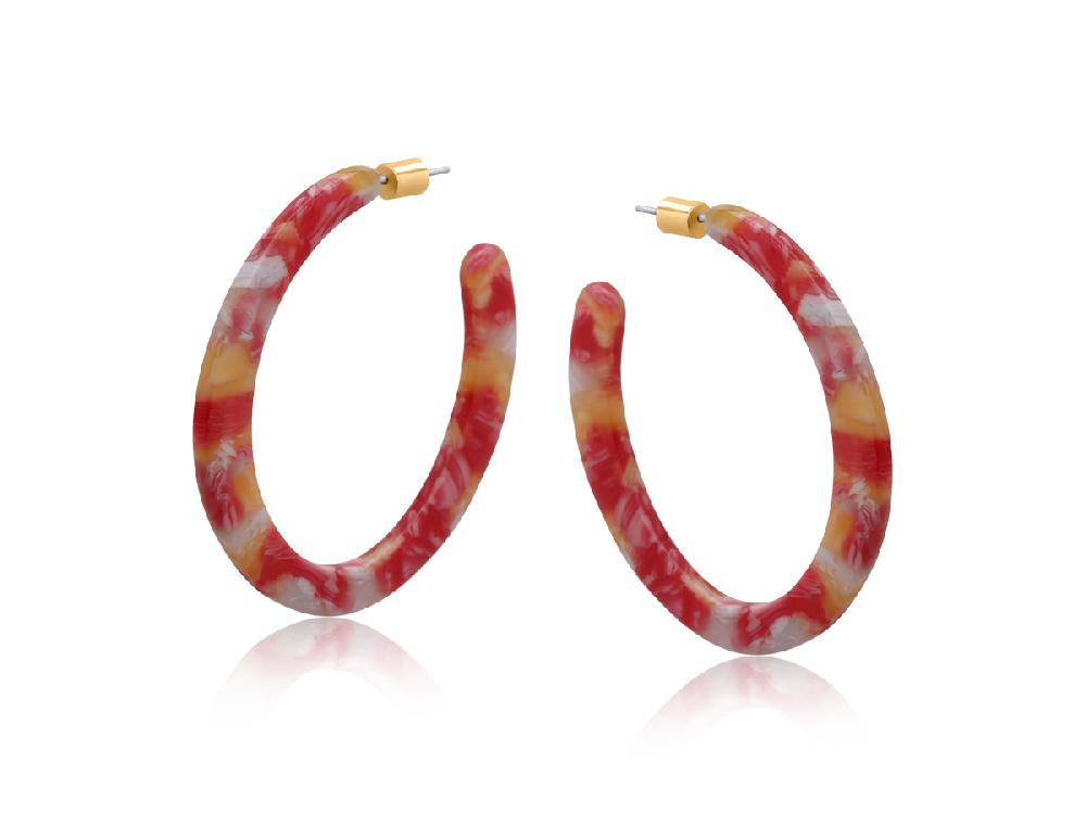 big metal london Austin Resin Statement Earrings 3746