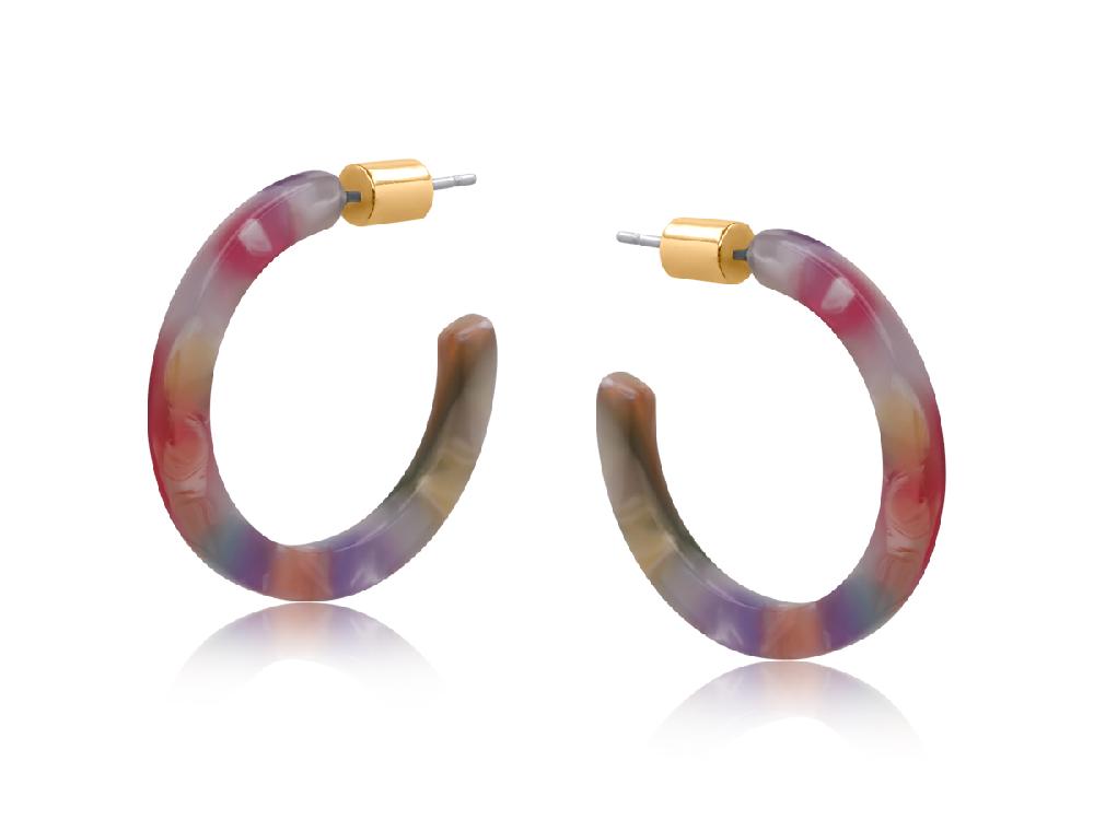 big metal london Austin Resin Skinny Earrings 3743