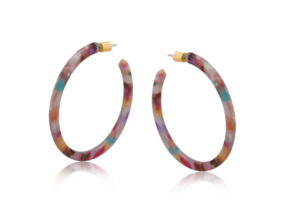 big metal london Austin Resin Skinny Earrings 3744