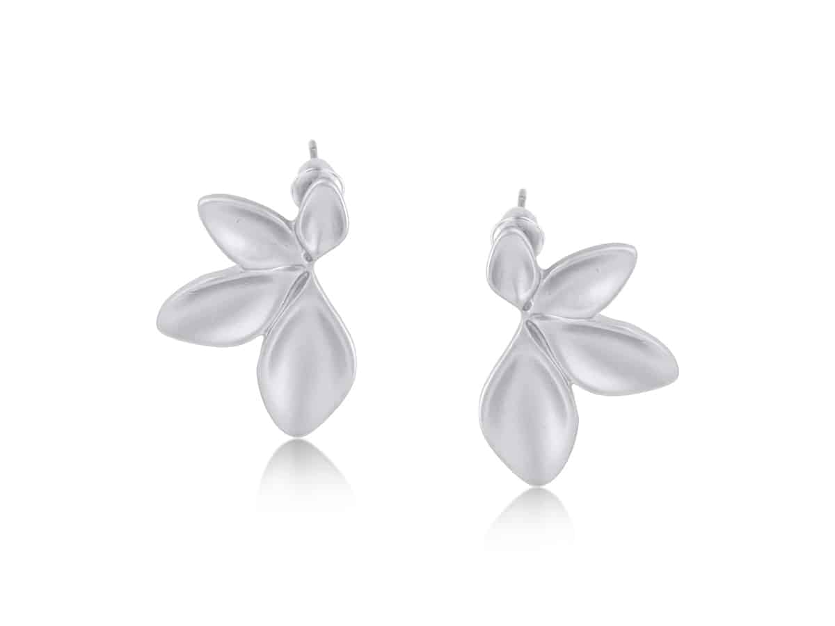 Big Metal London Freya Fan Leaf Earrings