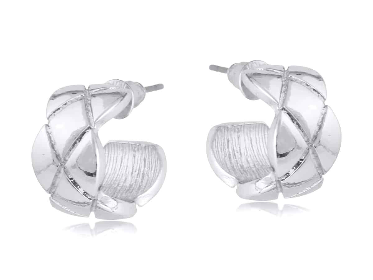 Big Metal London Gabrielle Tiny Hoop Earrings