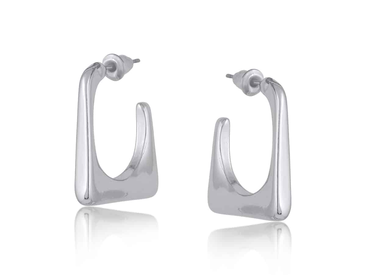 Big Metal London Hortense Organic Shape Earrings