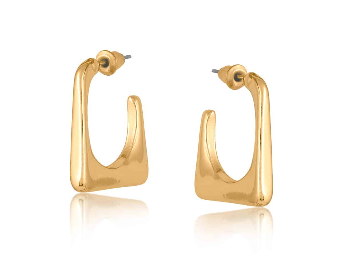big metal london Hortense Organic Shape Earrings