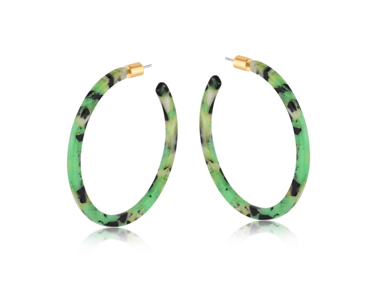 big metal london Ilona Resin Skinny Earrings