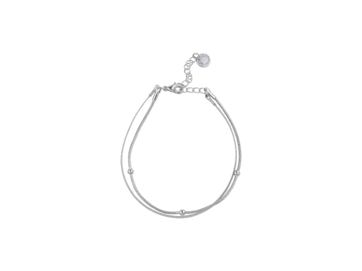 Big Metal London Layla Dotted Layered Bracelet