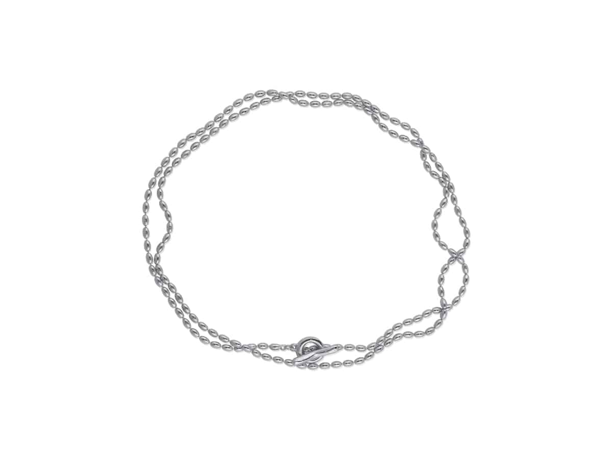 Big Metal London Layla Dotted Long Necklace