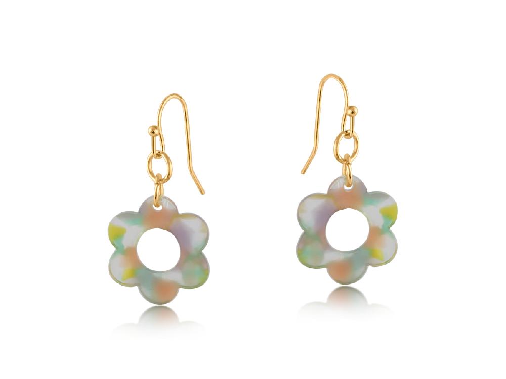 big metal london Lottie Daisy Resin Earrings 3720