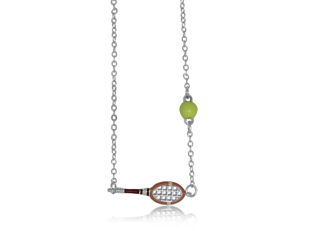 big metal london Steffi Tennis Necklace 3715