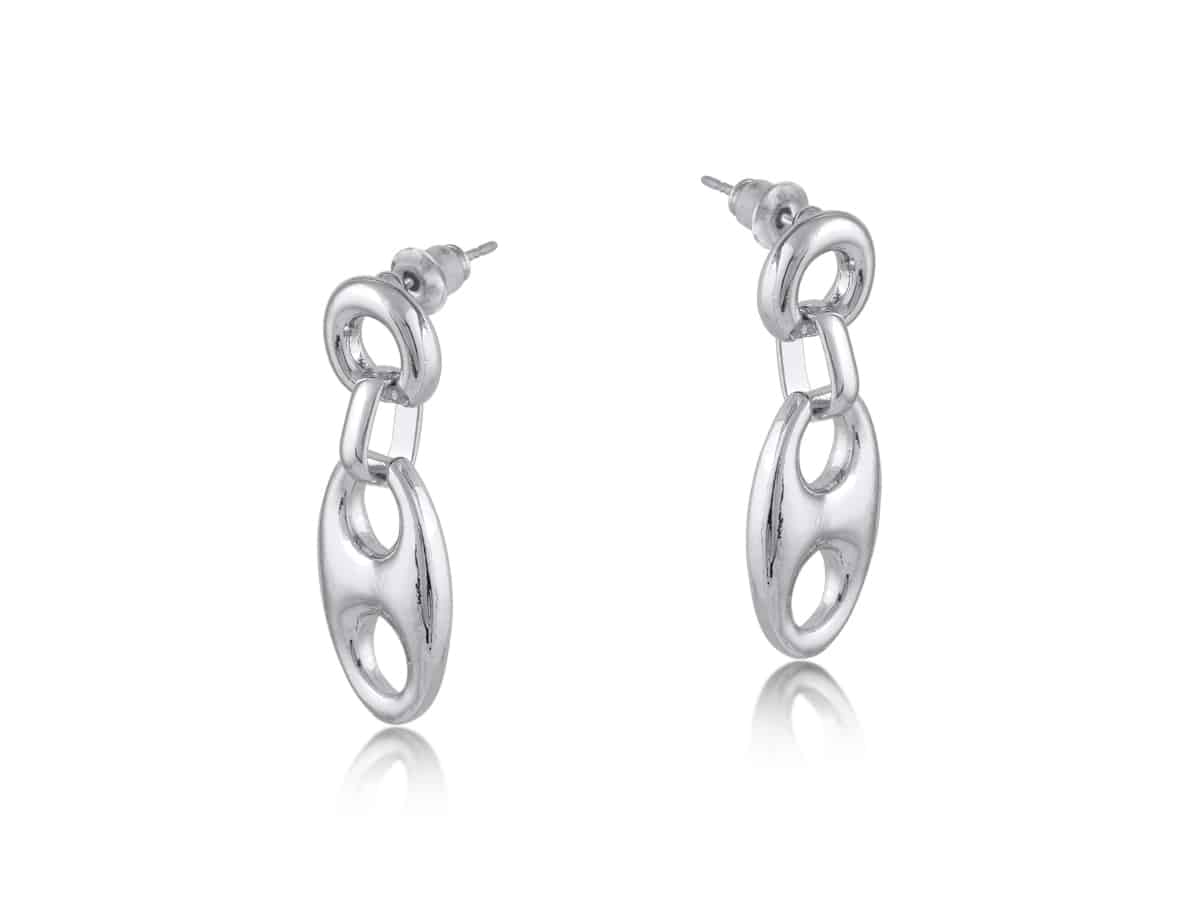 Big Metal London Surprise Anchor Chain Earrings