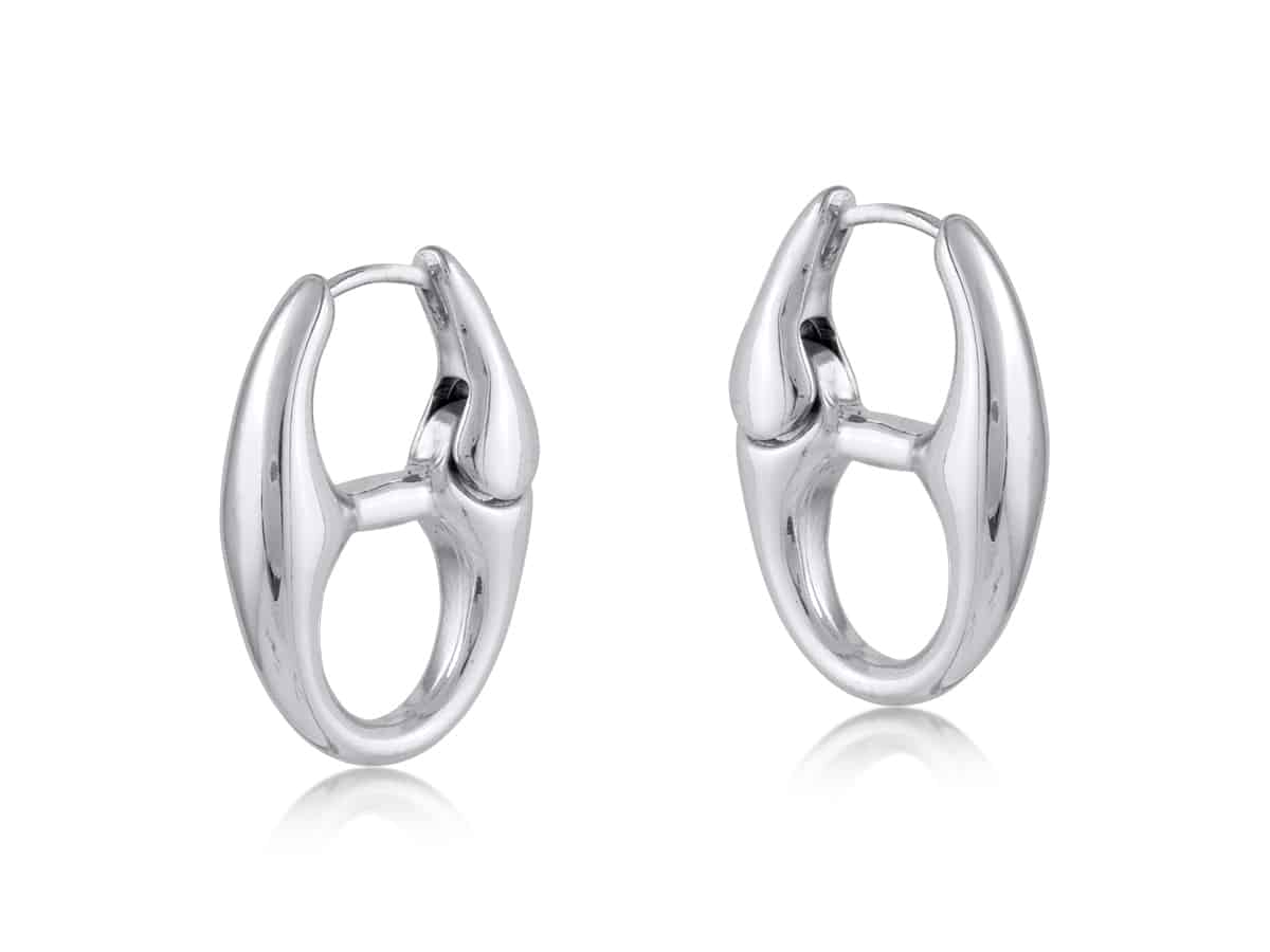 Big Metal London Surprise Anchor Chain Earrings