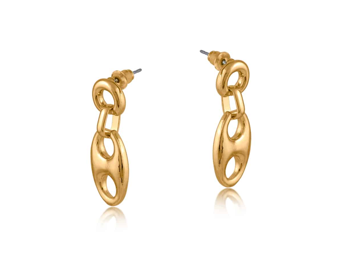 big metal london Surprise Anchor Chain Earrings