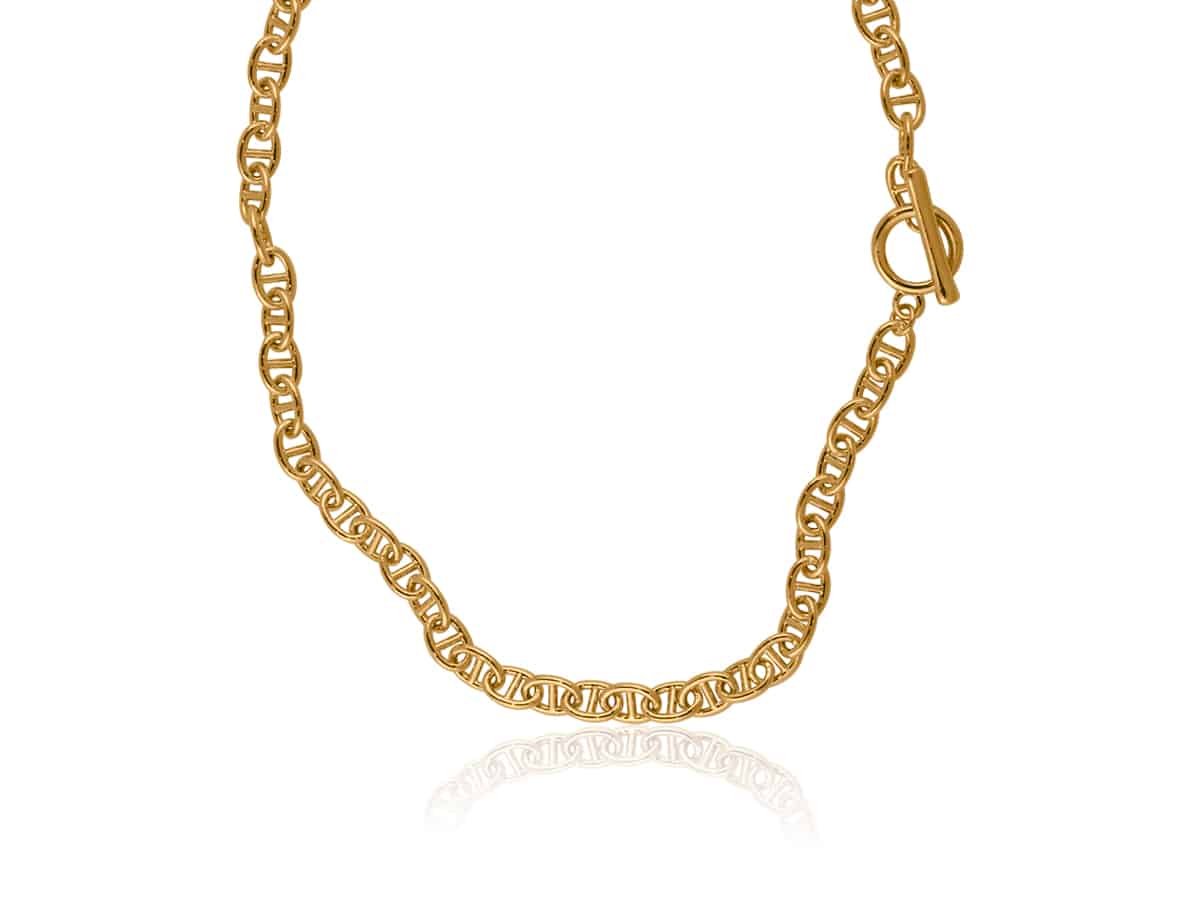 big metal london Surprise Anchor Chain Necklace