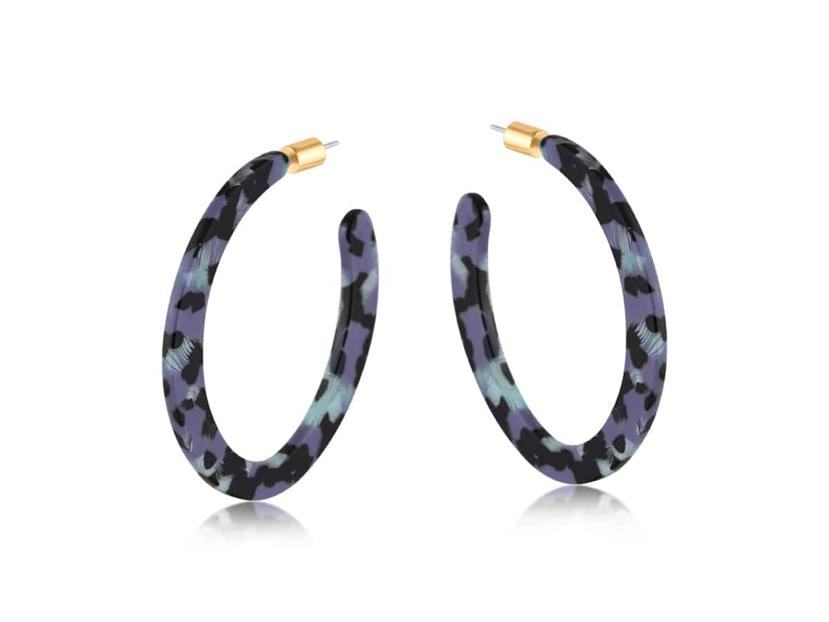 Big Metal London Sylvia Resin Statement Earrings