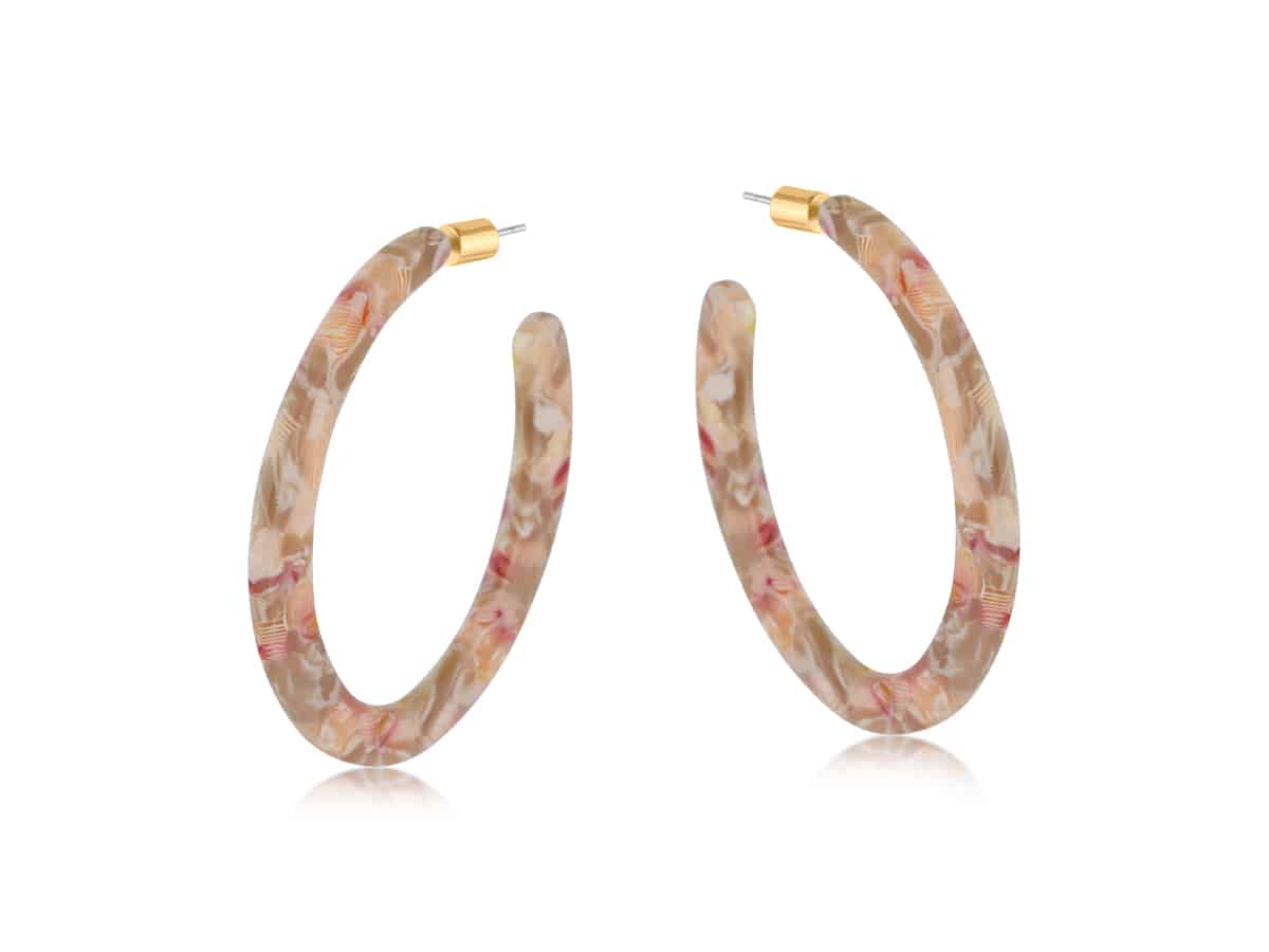 big metal london Sylvia Resin Statement Earrings