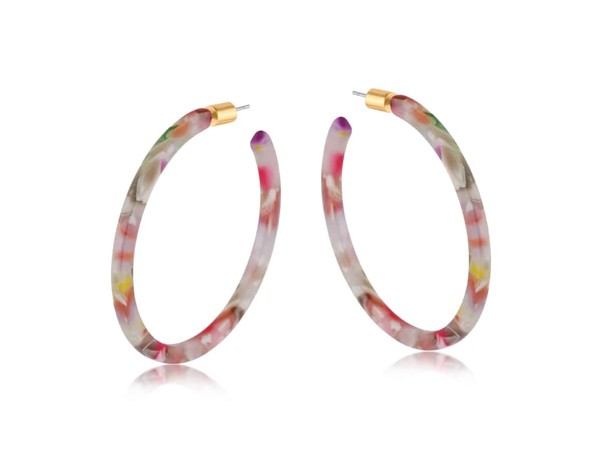 big metal london Sylvia Skinny Resin Earrings