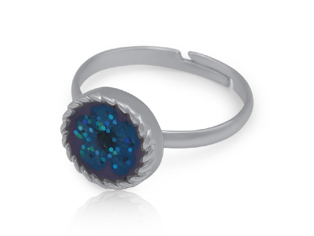 big metal london Florence Wildflower Adjustable Ring 3753