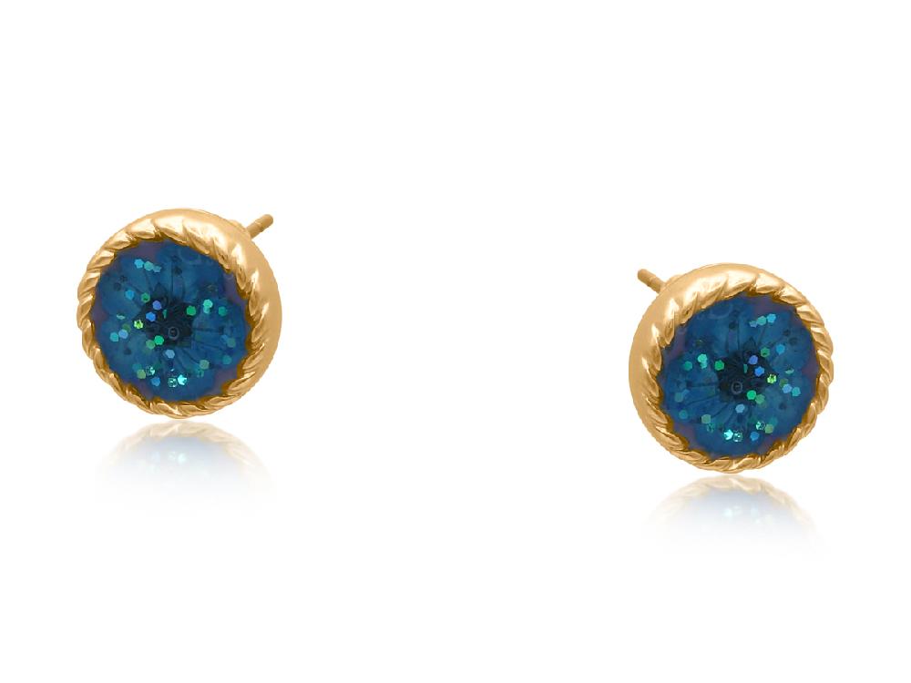 big metal london Florence Wildflower Stud Earrings 3752