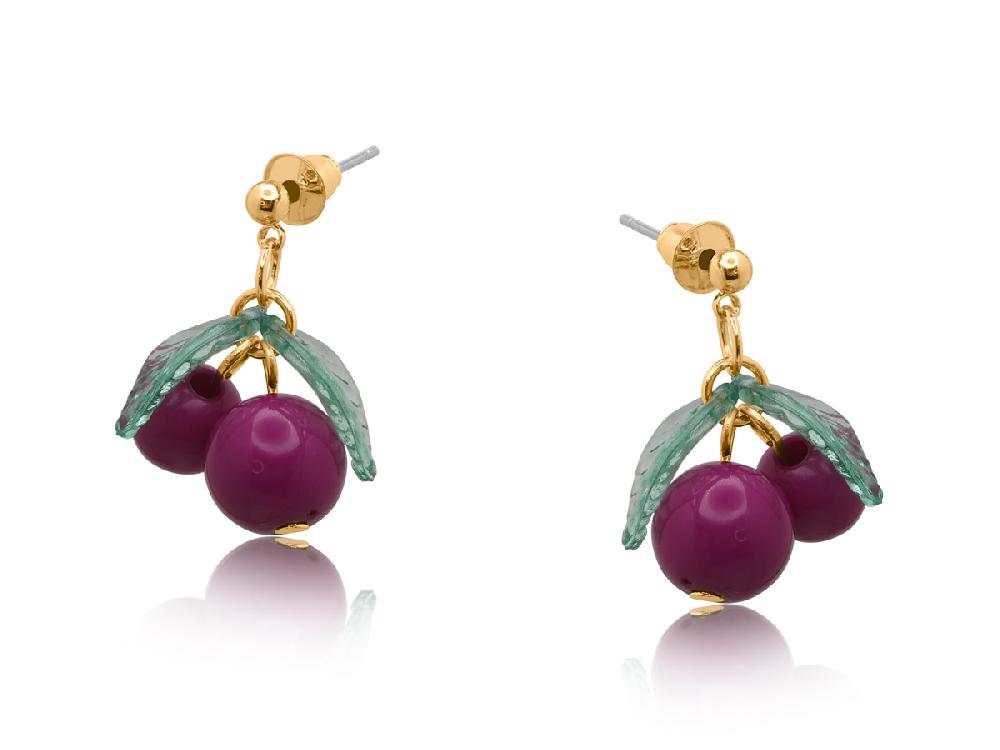 Big Metal London Hortense Small Cherry Earrings 3740