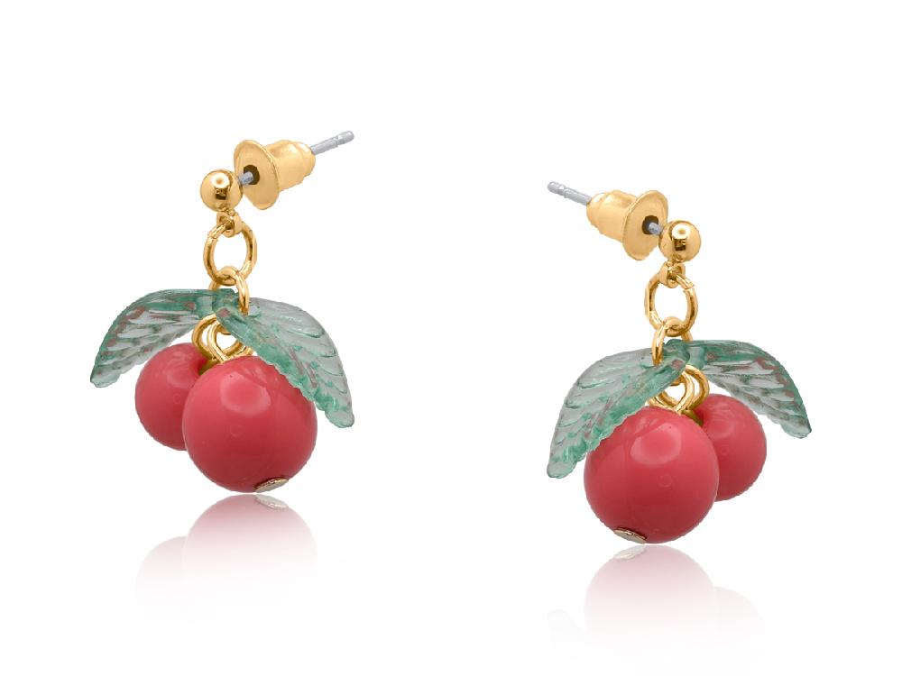 Big Metal London Hortense Small Cherry Earrings 3740