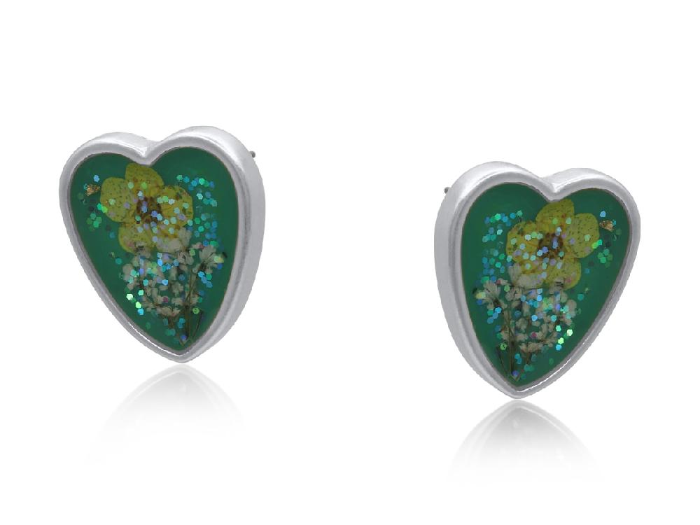 Big Metal London Maria Wildflower Stud Earrings 3749