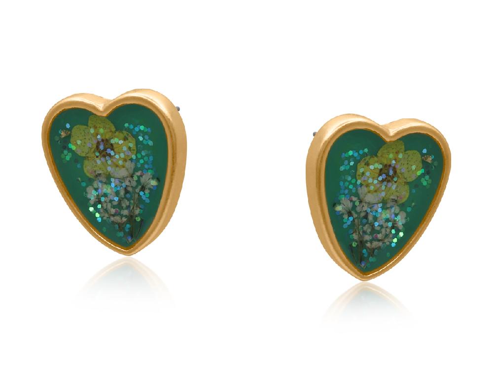 big metal london Maria Wildflower Stud Earrings 3749
