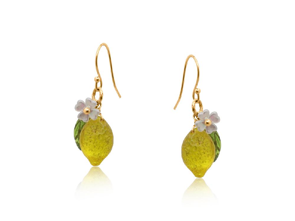 big metal london Santorini Lemon Drop Earrings 3734