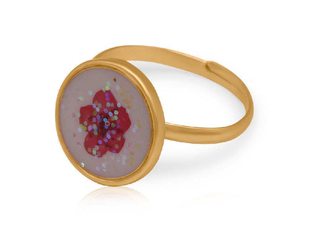 big metal london Selma Wildflower Adjustable Ring 3754