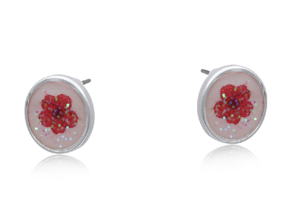 Big Metal London Selma Wildflower Stud Earrings 3750
