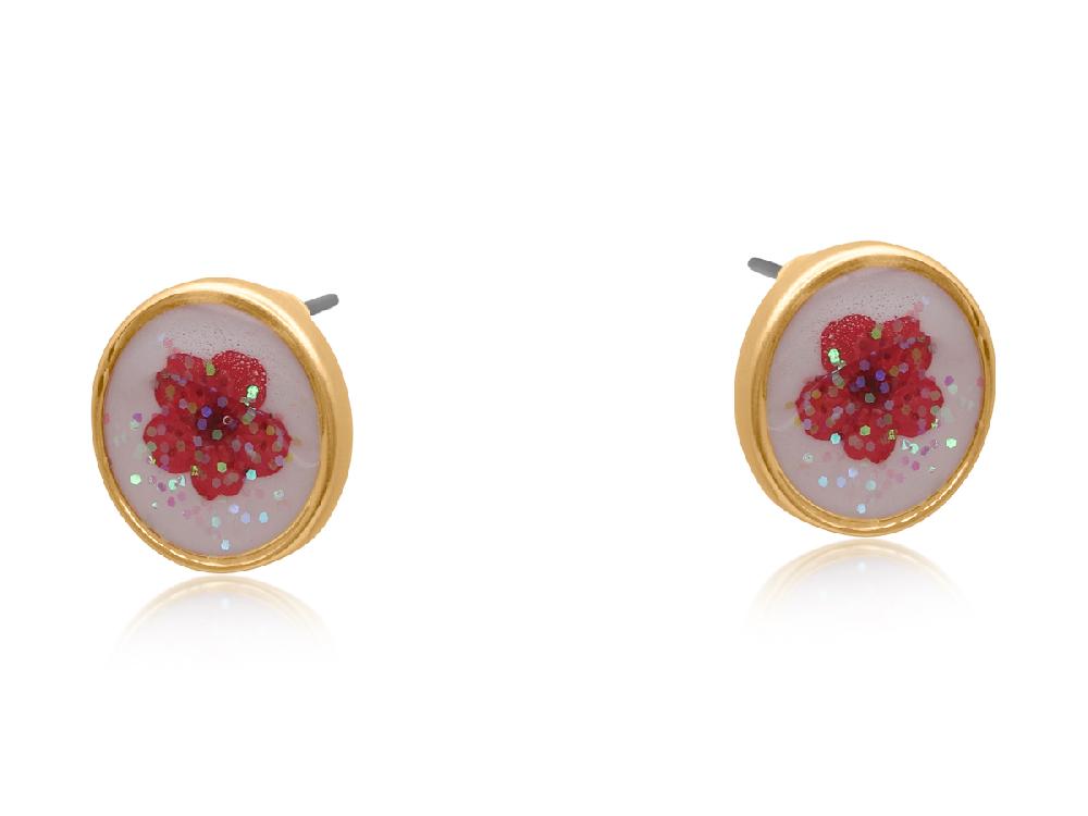 big metal london Selma Wildflower Stud Earrings 3750