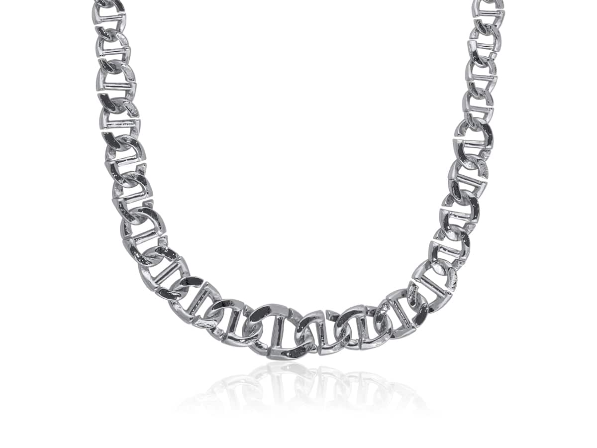 Big Metal London Surprise Anchor Statement Chain Necklace