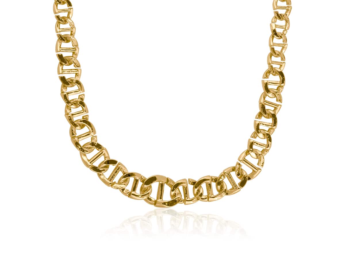 big metal london Surprise Anchor Statement Chain Necklace