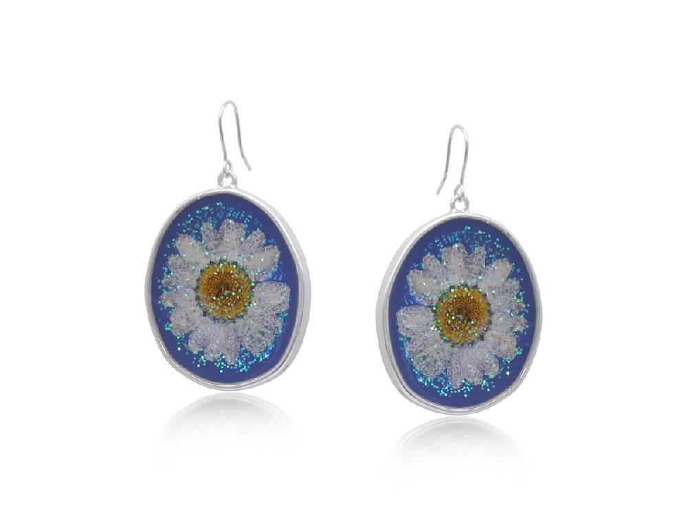 big metal london Toulouse Wildflower Statement Earrings 3757