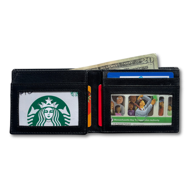 big Skinny Full Leather RFID Blocking L-Shape