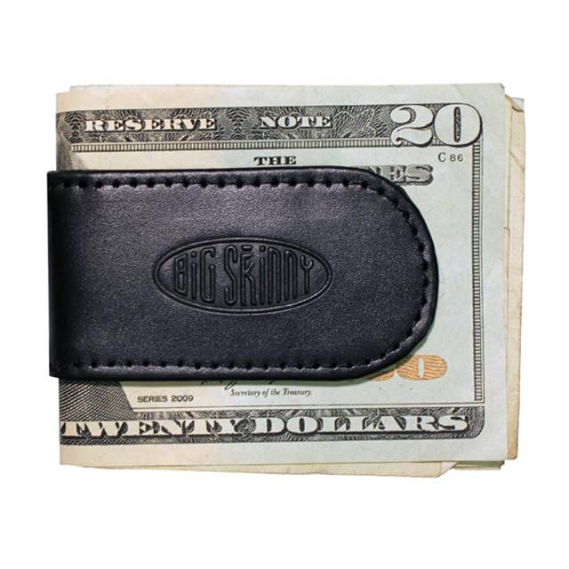 big skinny Leather Magnetic Cash Clip