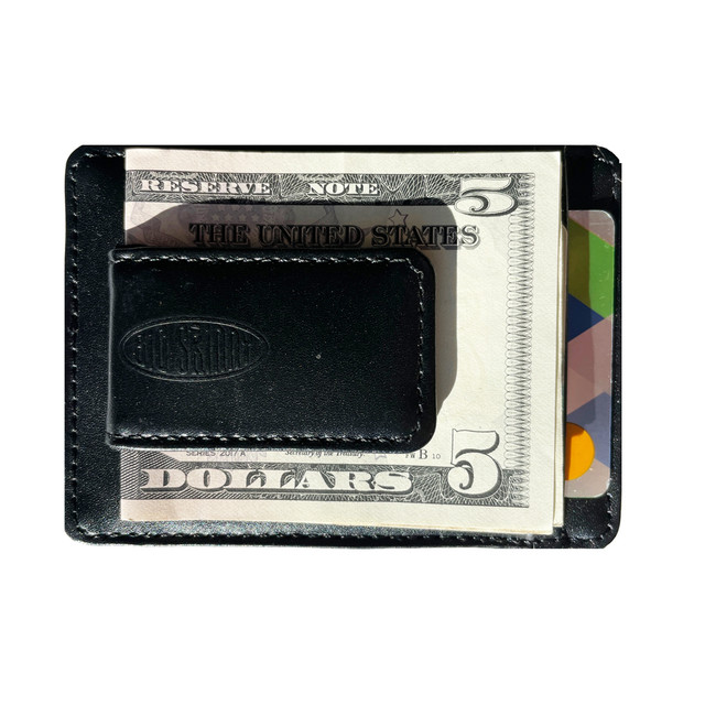 big skinny Leather Magnetic Money Clip