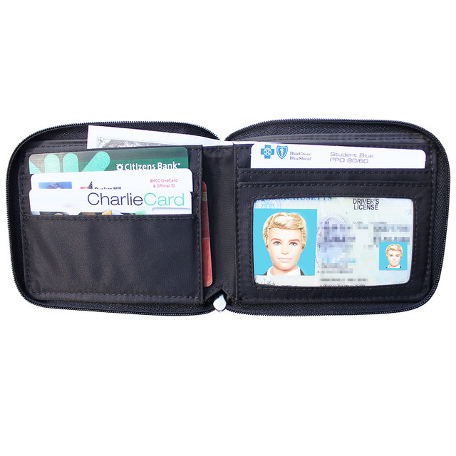 Big Skinny Leather Zipfold Wallet