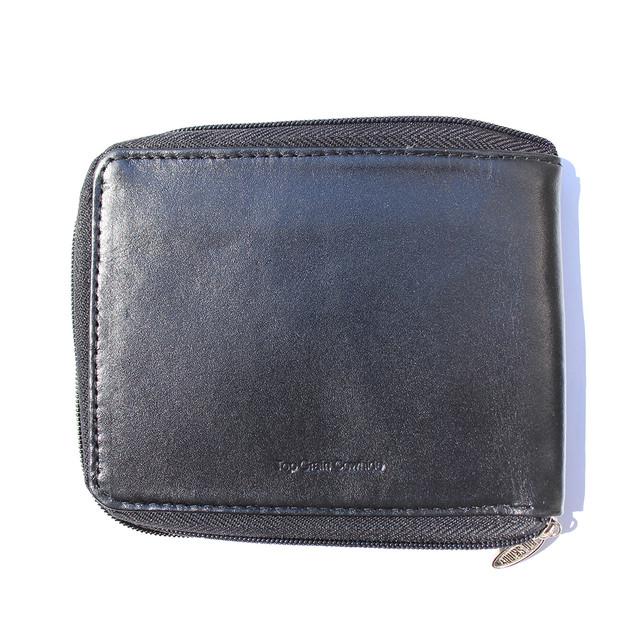 Big Skinny Leather Zipfold Wallet