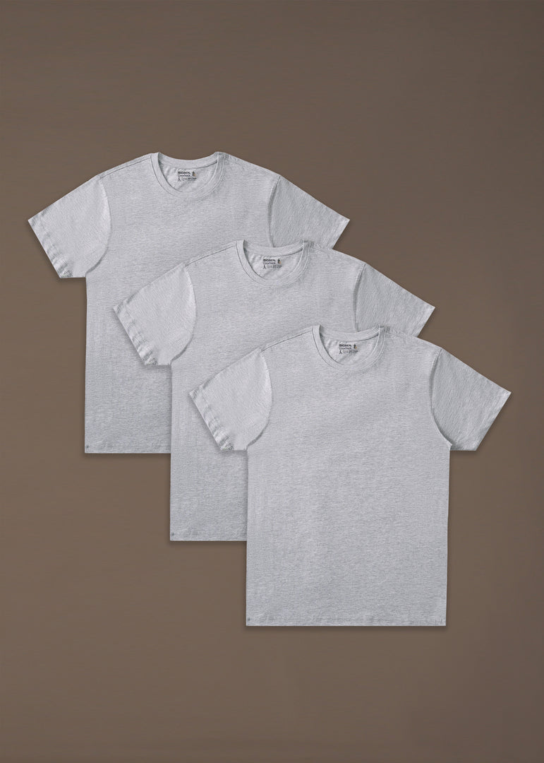 Bigben CrewNeck Inner T-Shirt Pack Of 3 White