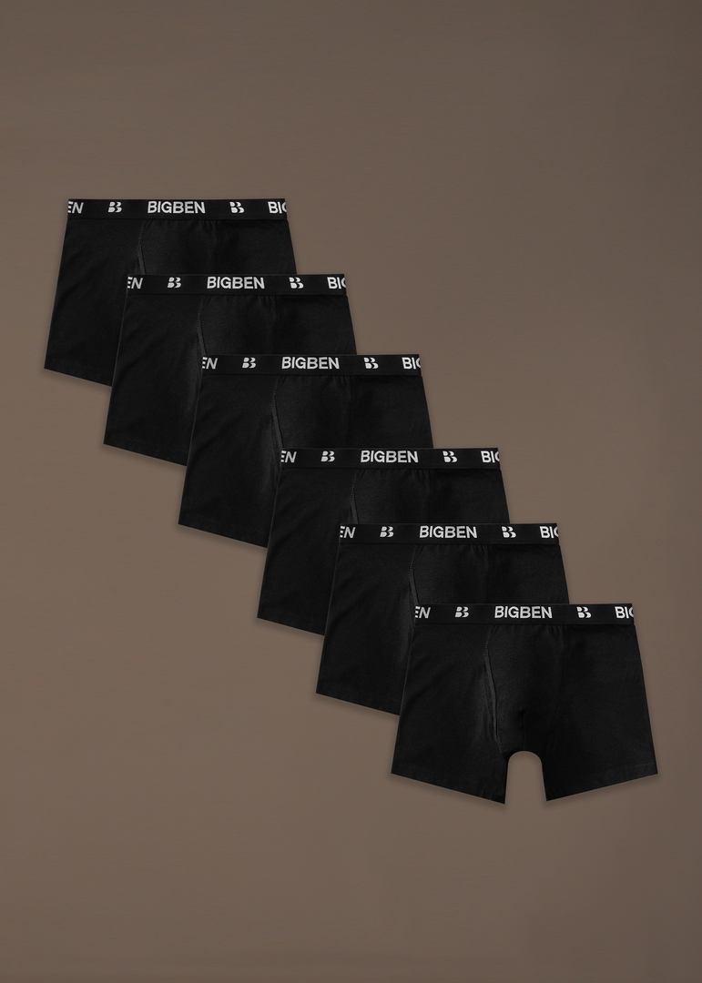 bigben Keyhole Hipsters Pack of 6 Black