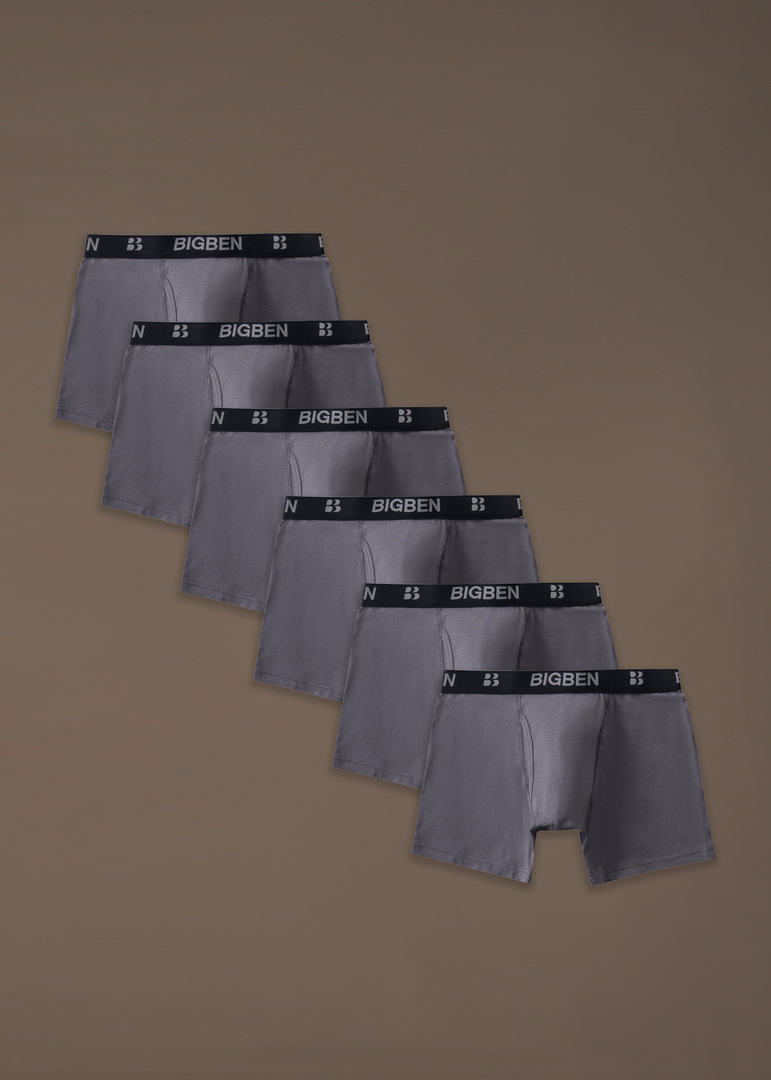 bigben Keyhole Hipsters Pack of 6 Grey